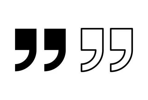 Quote icon set. Quotation mark symbol. Stock-Illustration