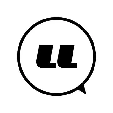 Quote icon vector Stock Illustration