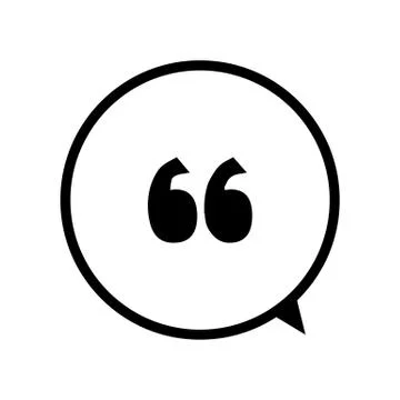 Quote icon vector Illustrazione stock