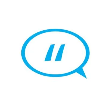 Quote icon vector Stock Illustration