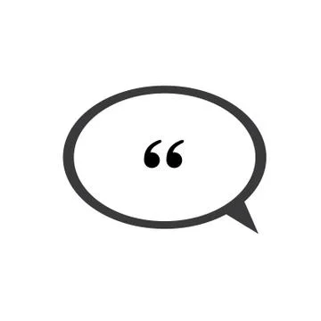 Quote icon vector Illustrazione stock
