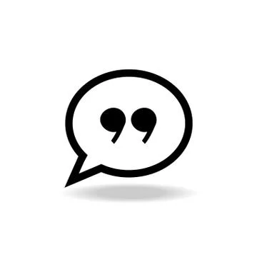 Quote icon vector Stock Illustration