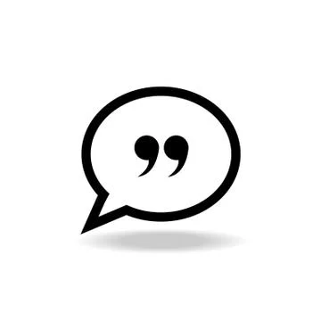 Quote icon vector Stock Illustration