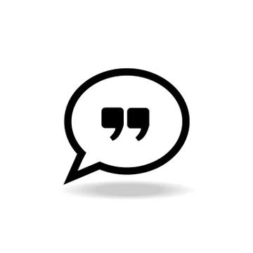 Quote icon vector Stock Illustration