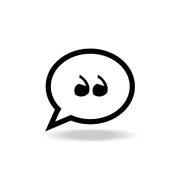 Quote icon vector Stock Illustration
