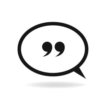 Quote icon vector Stock Illustration