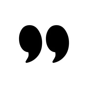 Quote icon vector illustration. Quotation mark sign and symbol Stock Illustration