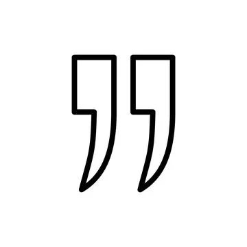 Quote icon vector illustration. Quotation mark sign and symbol Stock Illustration