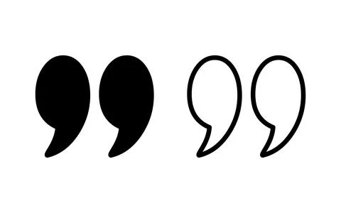 Quote icon vector illustration. Quotation mark sign and symbol Stock Illustration