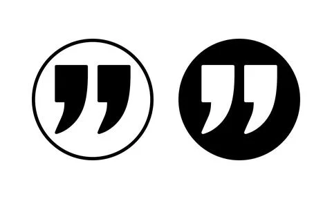 Quote icon vector illustration. Quotation mark sign and symbol Stock Illustration