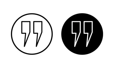 Quote icon vector illustration. Quotation mark sign and symbol Stock Illustration