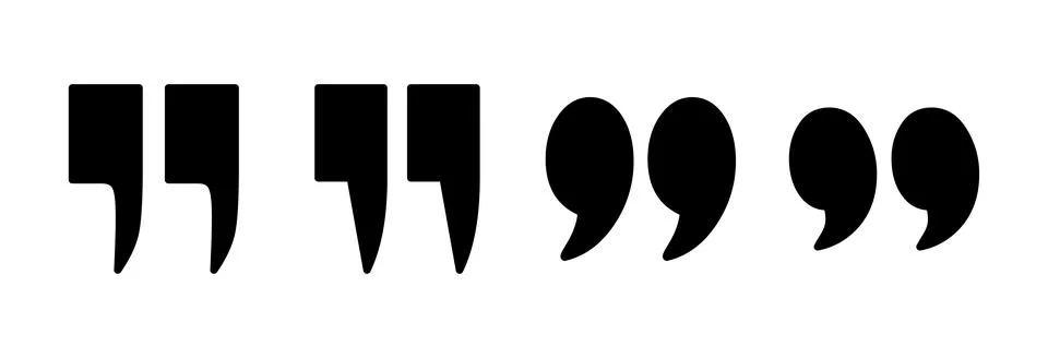 Quote icon vector illustration. Quotation mark sign and symbol Stock Illustration