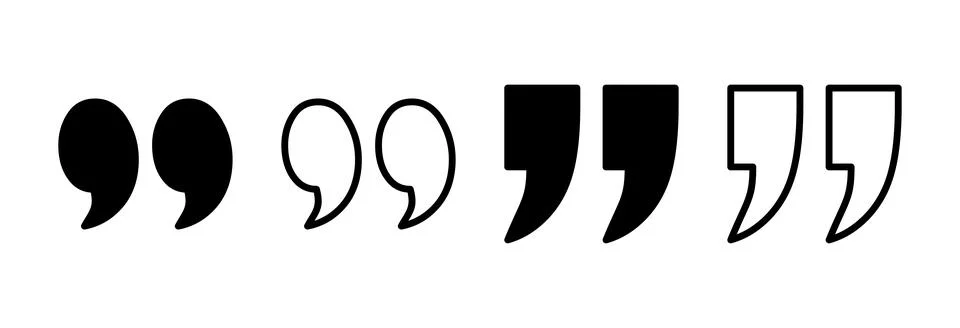 Quote icon vector illustration. Quotation mark sign and symbol 库存插图