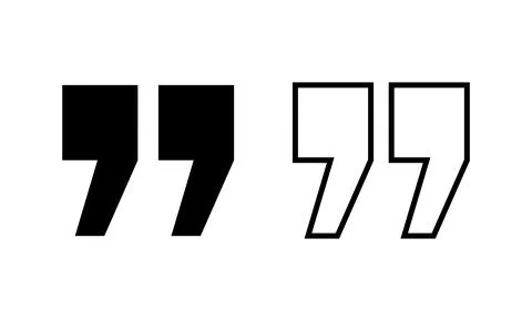 Quote icon vector. Quotation mark sign and symbol Stock Illustration