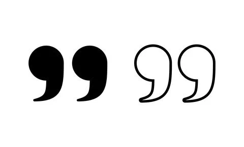 Quote icon vector. Quotation mark sign and symbol Stock Illustration