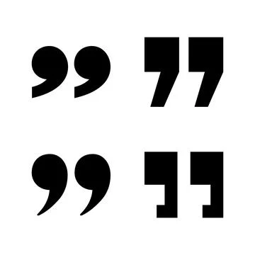 Quote icon vector. Quotation mark sign and symbol Stock Illustration