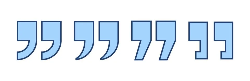 Quote icon vector. Quotation mark sign and symbol Illustrazione stock