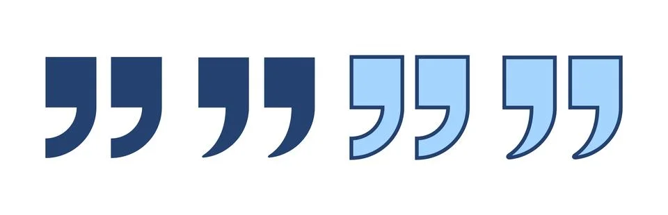 Quote icon vector. Quotation mark sign and symbol Stock Illustration