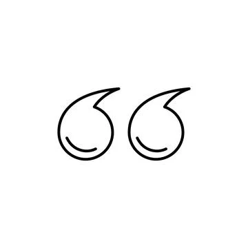 Quote icon vector for web and mobile app. Quotation mark sign and symbol Stock Illustration
