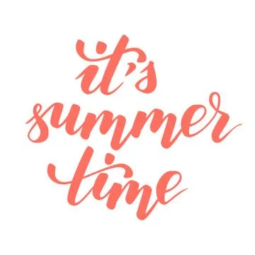 Quote It is summer time Illustrazione stock