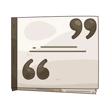 Quote mark illustration Stock Illustration