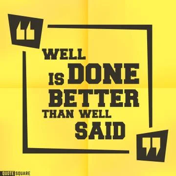 Quote motivational square template Stock Illustration