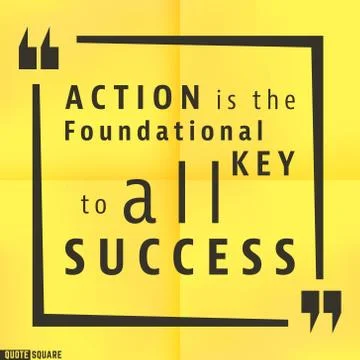 Quote motivational square template Stock Illustration