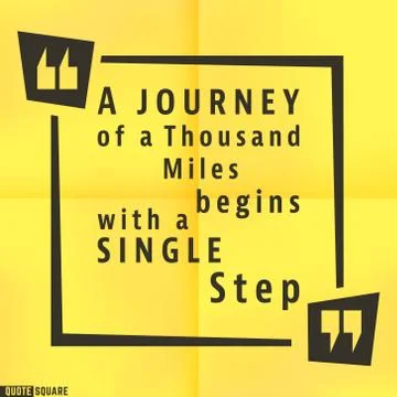 Quote motivational square template Stock Illustration