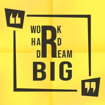 Quote motivational square template Stock Illustration