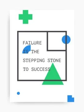 Quote poster design Stock Illustration