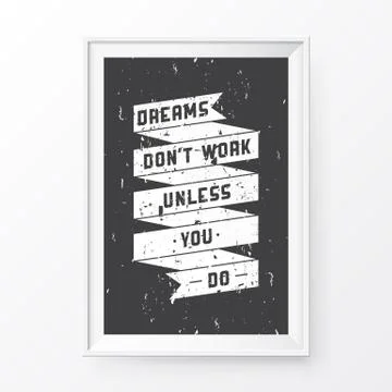 Quote Poster Frame Stock Illustration