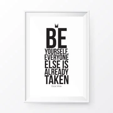 Quote Poster Frame Stock Illustration