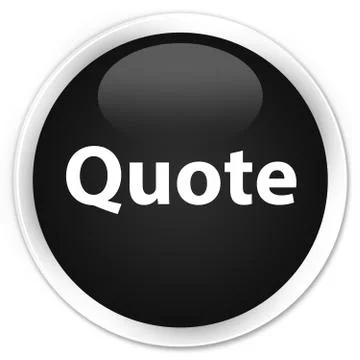Quote premium black round button Stockillustratie