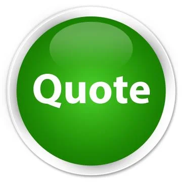 Quote premium green round button 스톡 일러스트