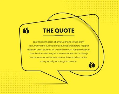 Quote presentation simple solid yellow color social media post template 스톡 일러스트