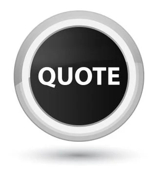 Quote prime black round button イラスト素材