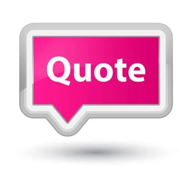 Quote prime pink banner button 스톡 일러스트