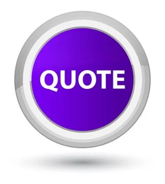 Quote prime purple round button Illustrazione stock
