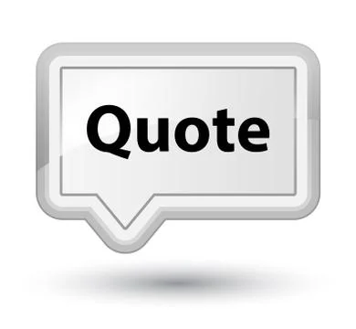 Quote prime white banner button 스톡 일러스트