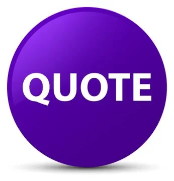 Quote purple round button Stockillustratie