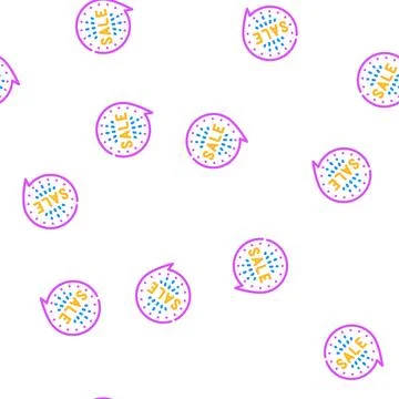 Quote sale vector seamless pattern Stock Illustration