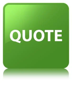 Quote soft green square button Stock Illustration