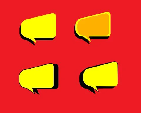 Quote speach bubble template Stock Illustration