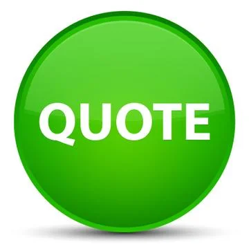 Quote special green round button 스톡 일러스트