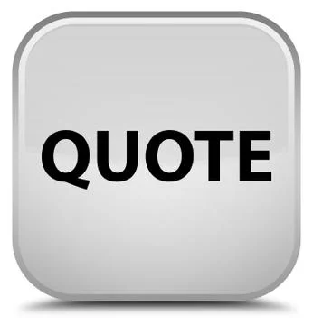 Quote special white square button Stock Illustration
