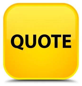 Quote special yellow square button 스톡 일러스트