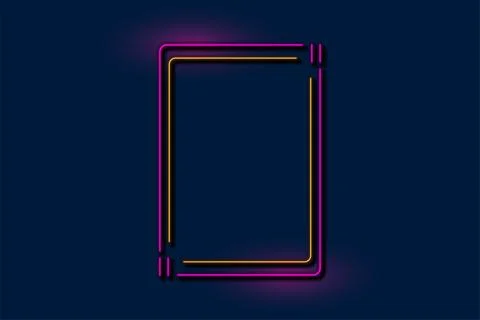 Quote speech bubble abstract laser neon frame background Ilustración de archivo