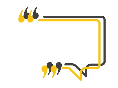 Quote speech bubble. Empty frame for messages, citation. Pattern frames for.. 스톡 일러스트