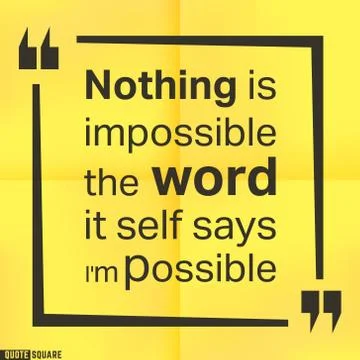 Quote square template Stock Illustration