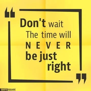 Quote square template Stock Illustration